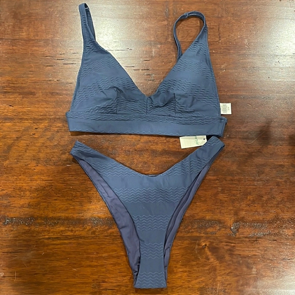 NWT Aerie Jacquard Bikini Set